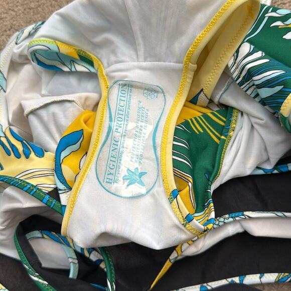 NWT Marina Rinaldi Sport Sagoma Floral High Neck One Piece Swimsuit Size XXL - Picture 8 of 8